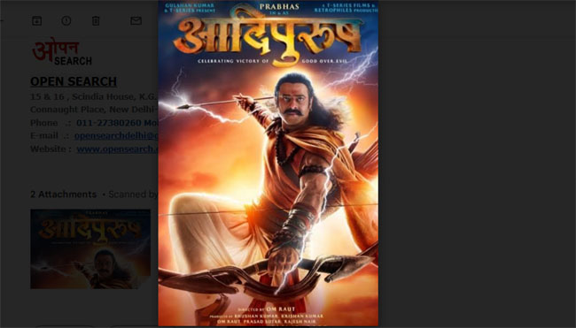 Adipurush, a film based on the epic Ramayana, will release on June 16.